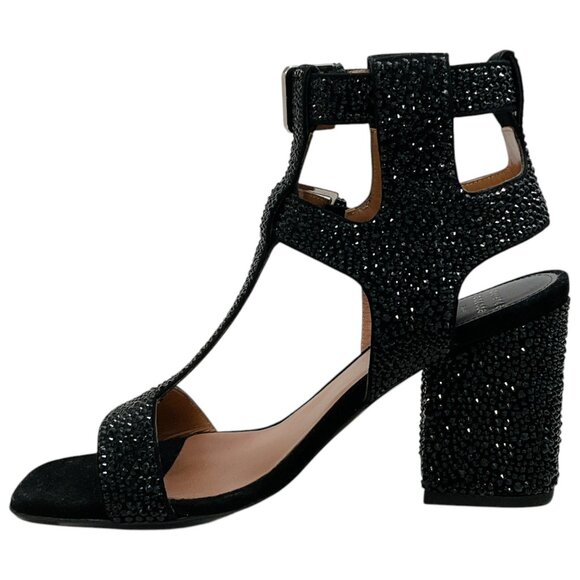 Laurence Dacade Black Strass Sandra Sandals - Picture 3 of 7